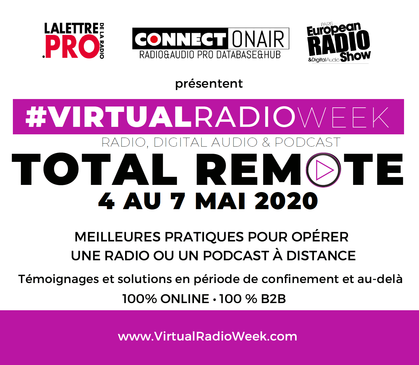 Virtual Radio Week, la réponse à la crise !