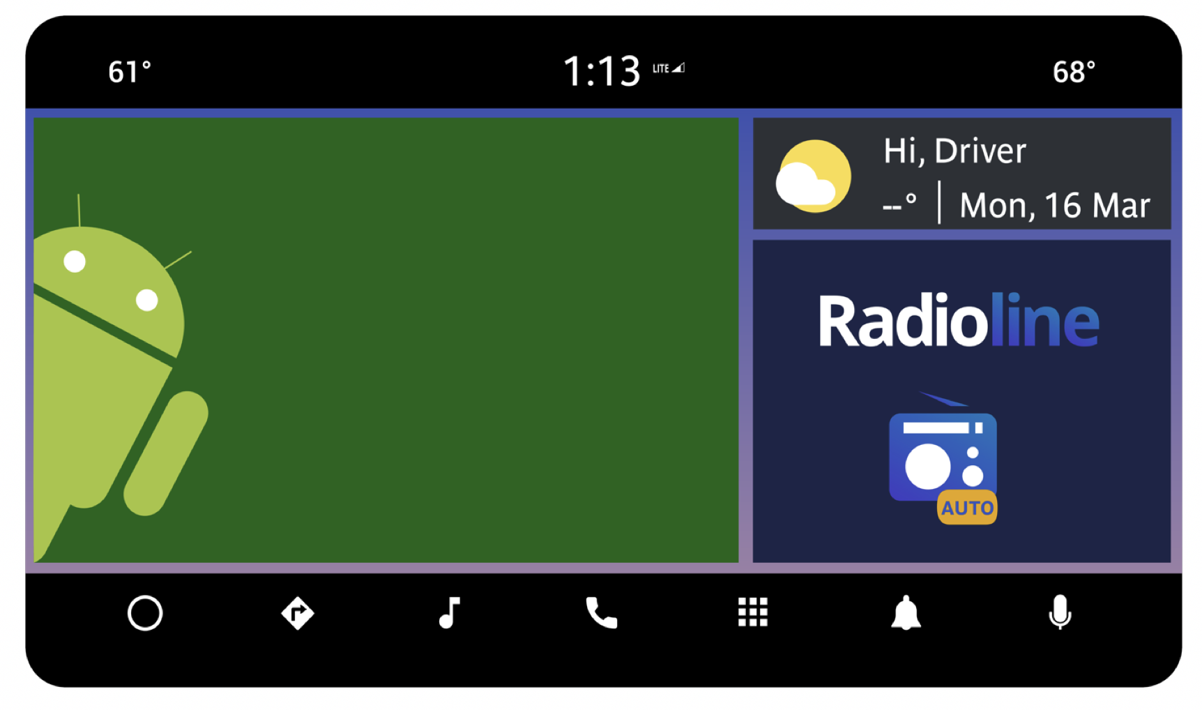 Radioline lance la radio Hybride sur Android Automotive OS avec Panasonic
