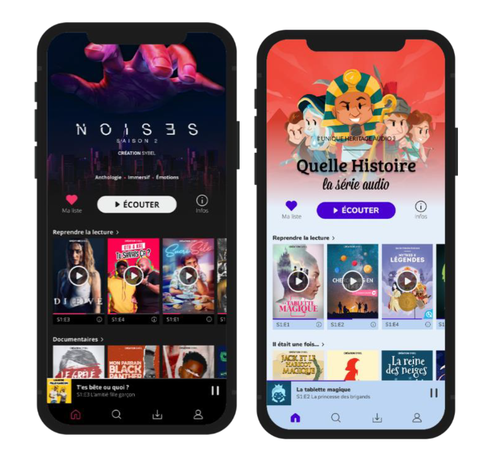 Des livres audio nouvelle génération sur Sybel