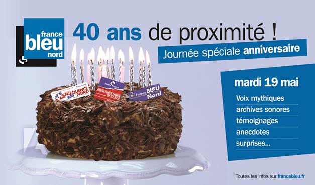 Le 19 mai, France Bleu Nord aura 40 ans