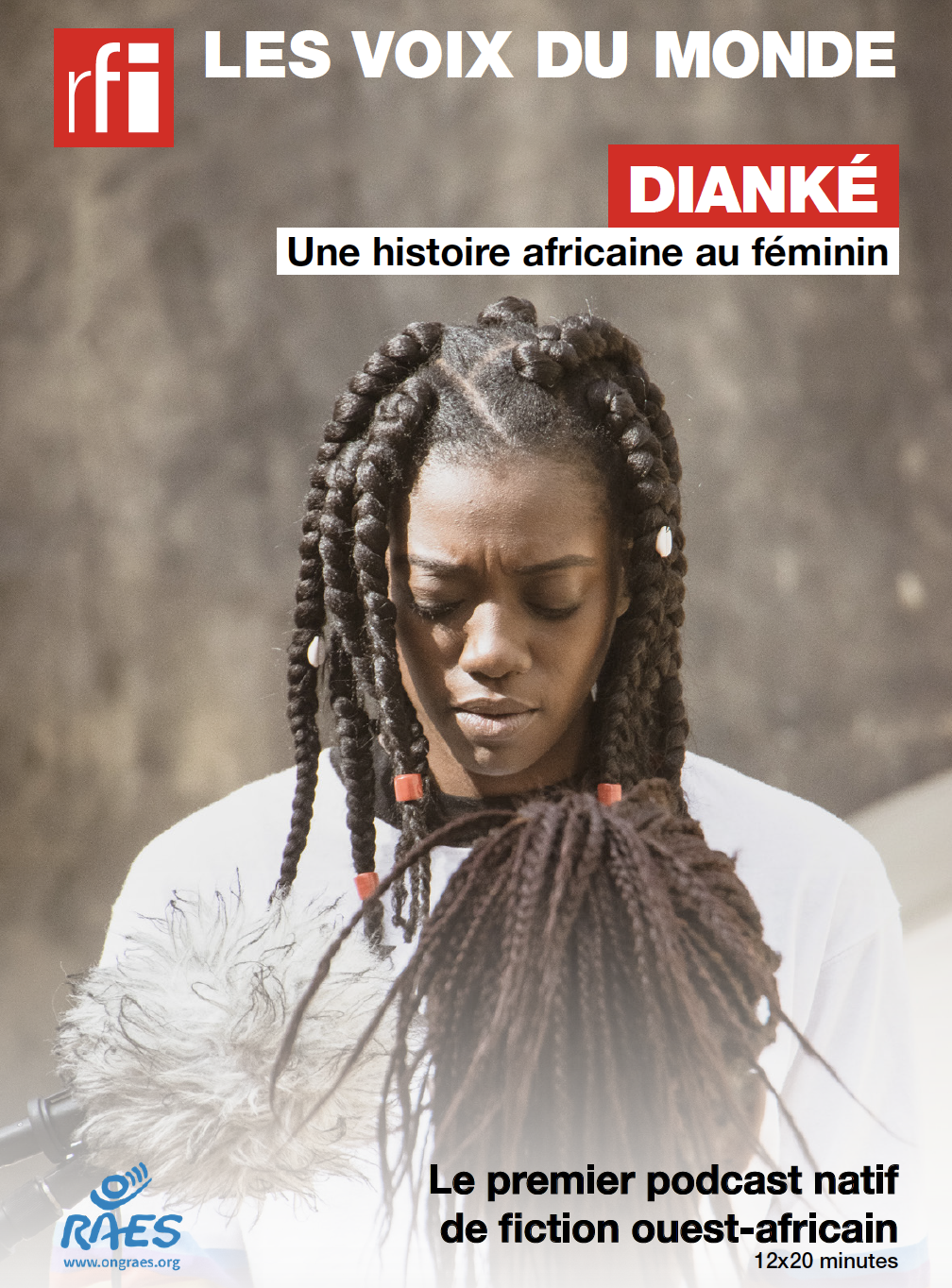"Dianké" est une série radiophonique écrite par Insa Sané produite par RAES avec le soutien de l'Agence Française de Développement et CFI © Khalifa Hussein