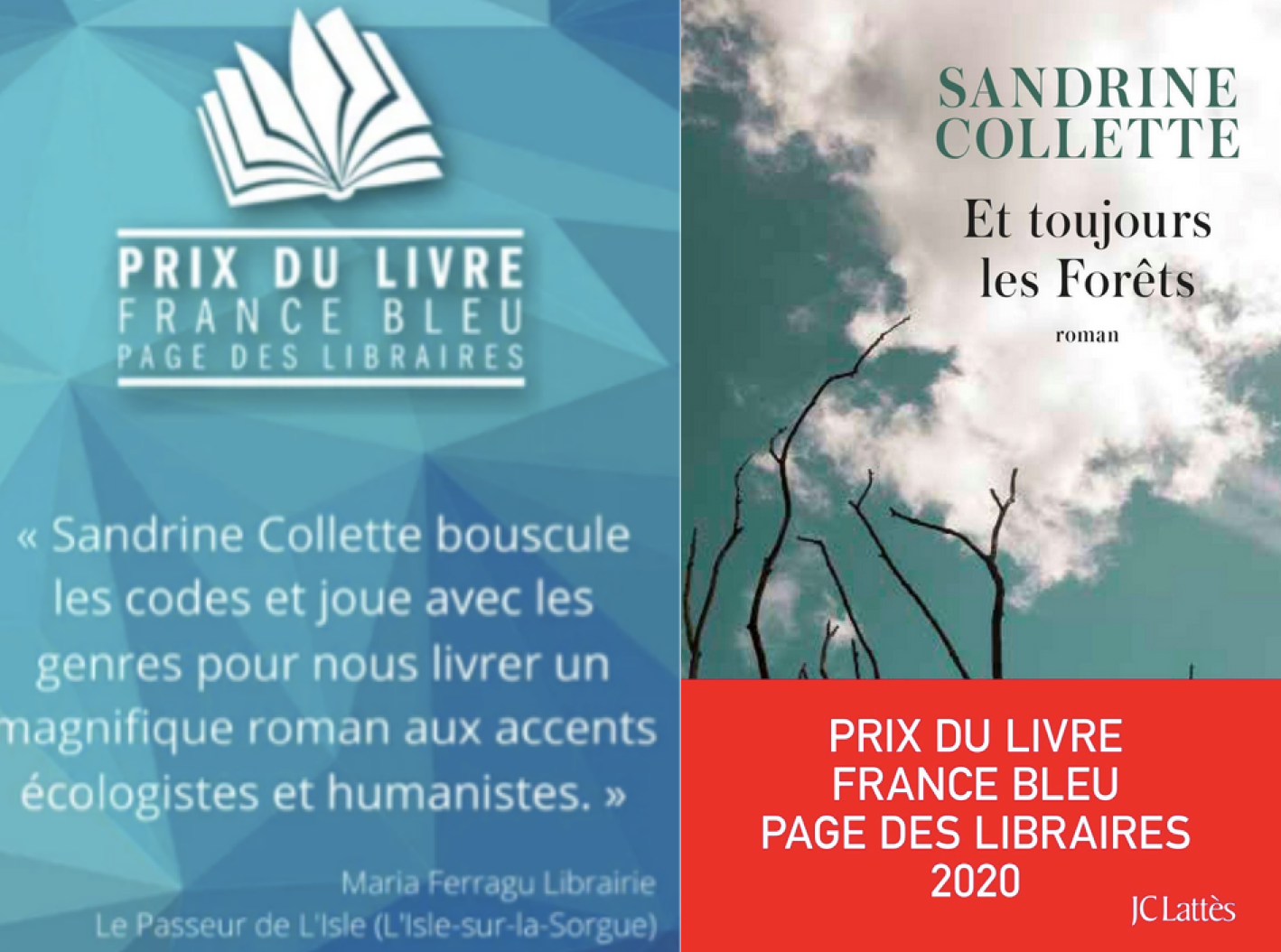 Sandrine Collette lauréate du prix du livre France Bleu PAGE des Libraires