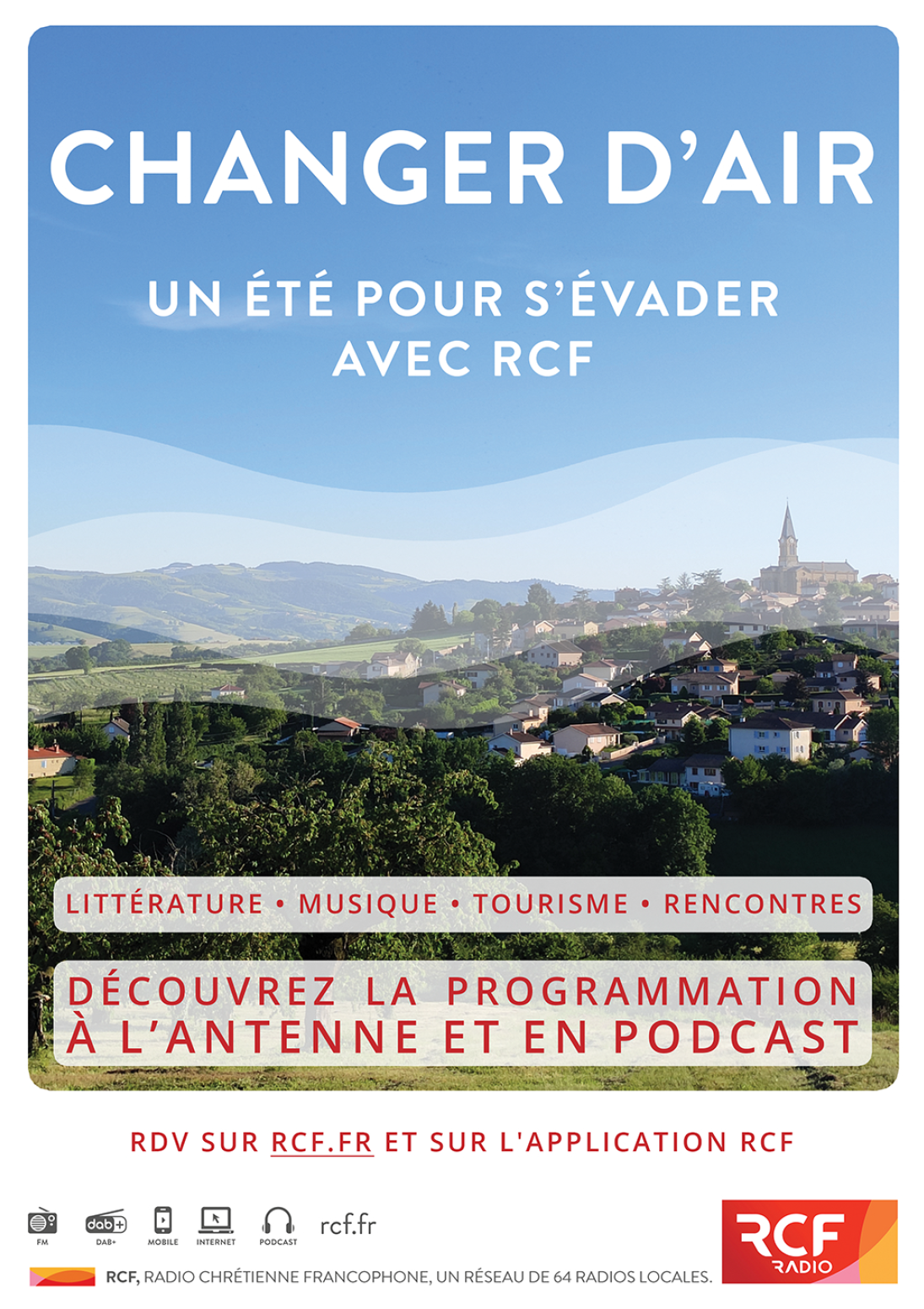 Cet été, RCF invite ses auditeurs à "changer d'air"