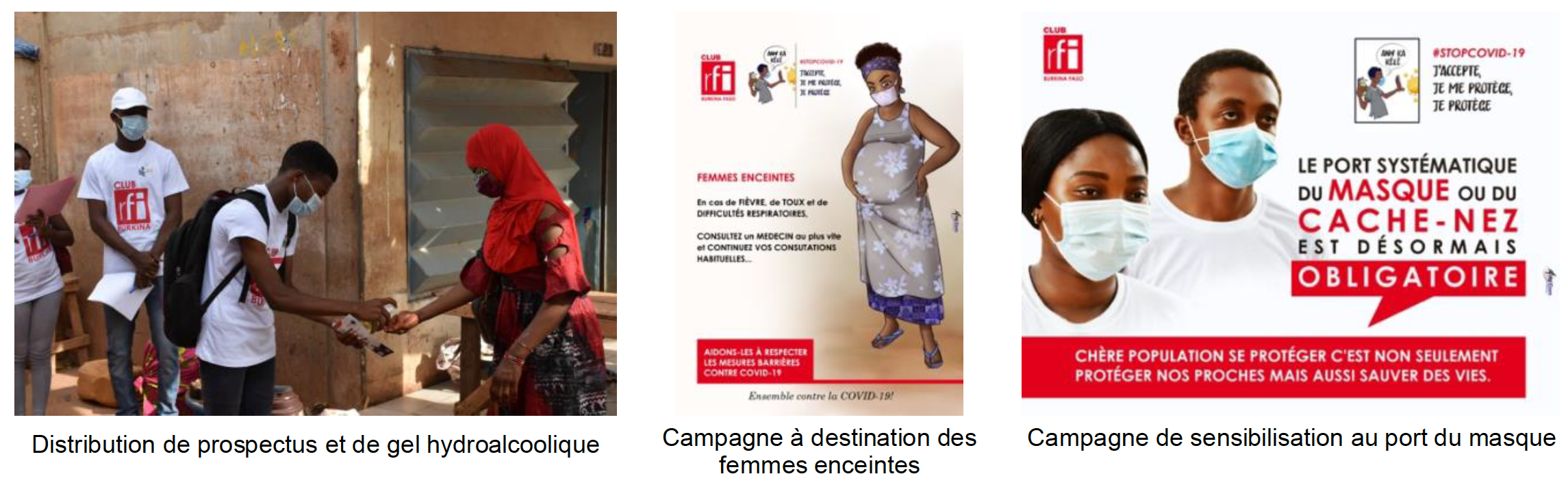 Covid-19 : les clubs RFI du Burkina Faso lancent une opération de sensibilisation