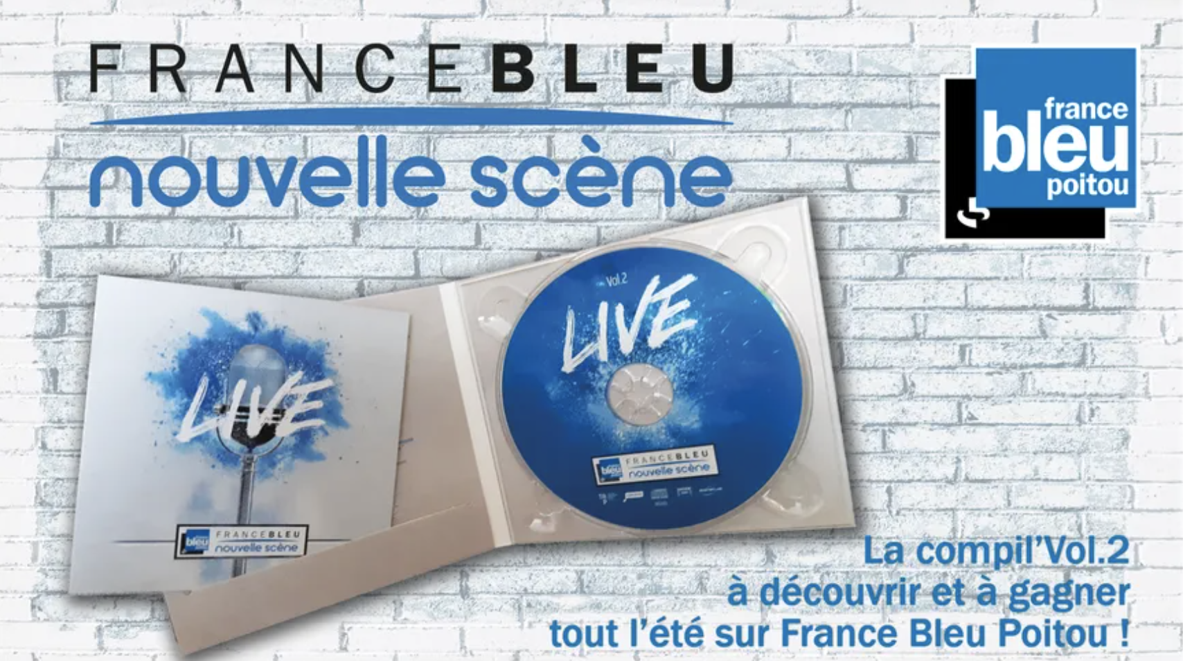 France Bleu Poitou présente la "Nouvelle Scène Bleu Poitou volume 2"