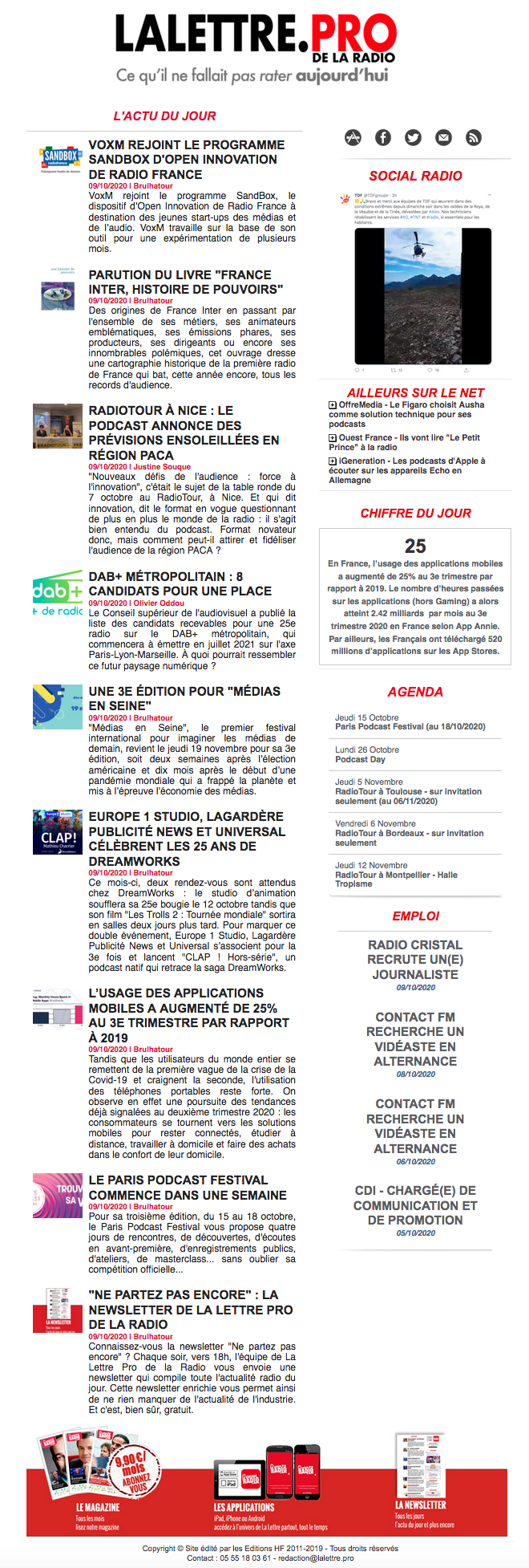 "Ne partez pas encore" : la newsletter de La Lettre Pro de la Radio