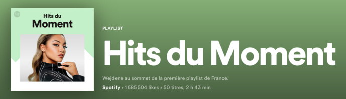 Deux artistes français dans la deuxième playlist la plus écoutée au monde sur Spotify