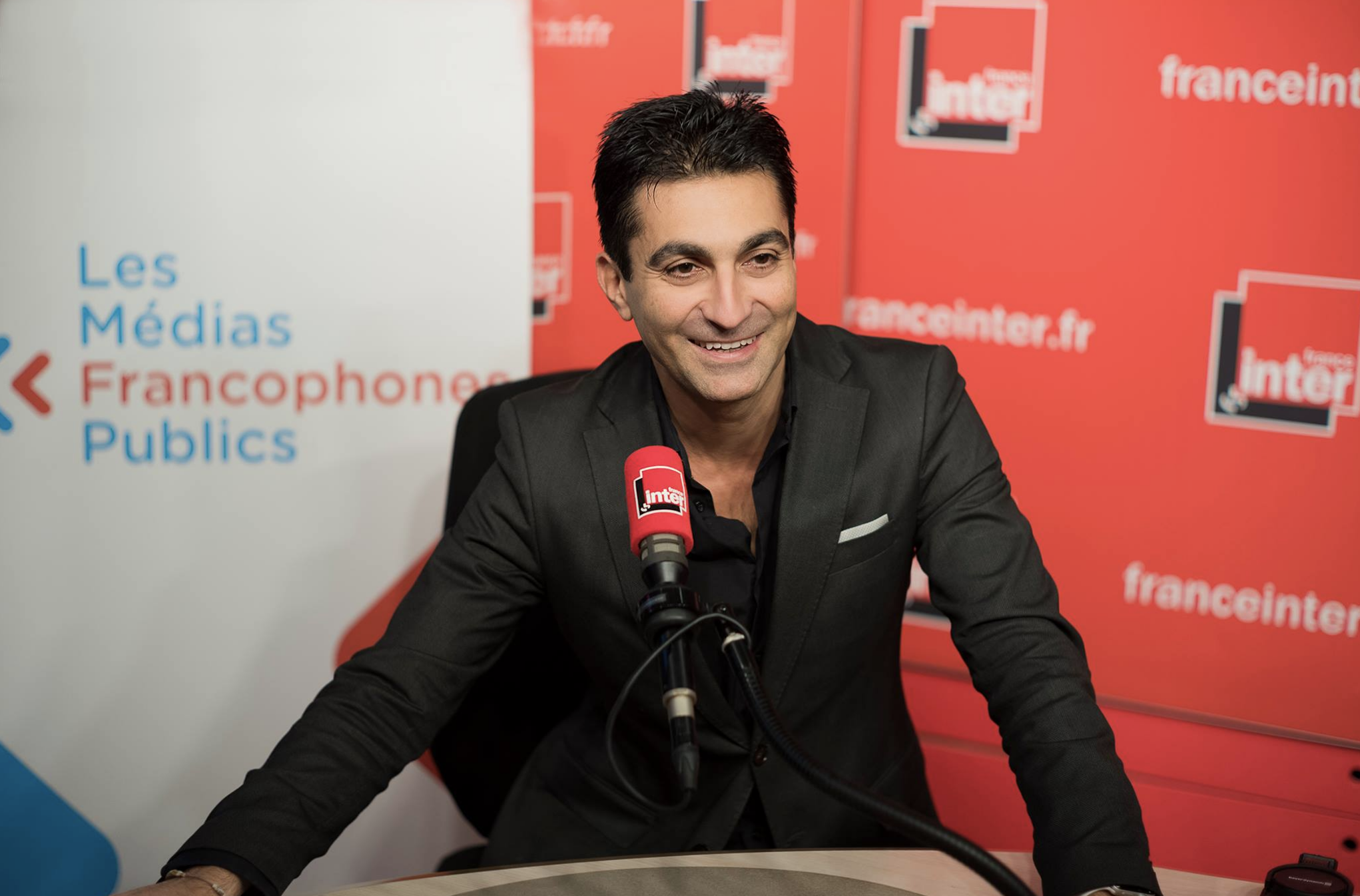 Emmanuel Khérad présente l'émission "La Librairie Francophone" @ Christophe Abramowitz - Radio France