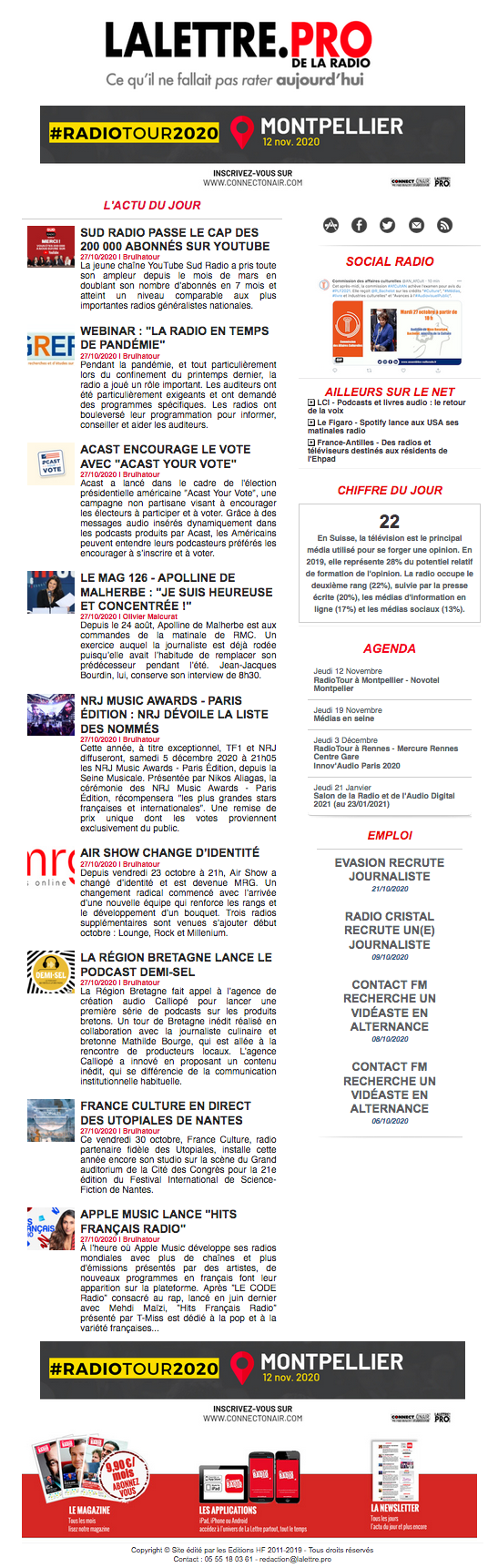 "Ne partez pas encore" : la newsletter de La Lettre Pro de la Radio