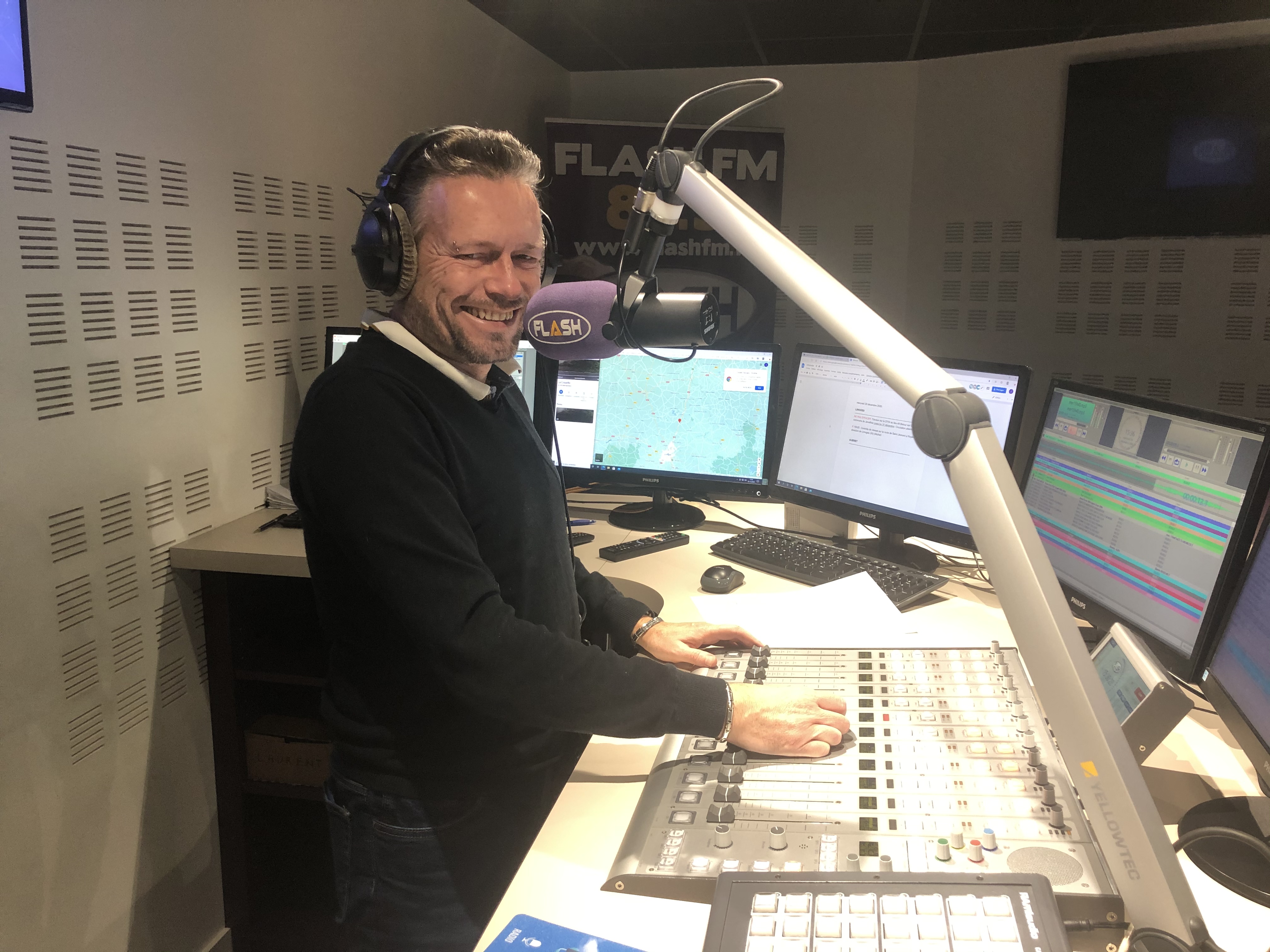 Pascal Thomas, fondateur et directeur de Flash FM. © D.R.