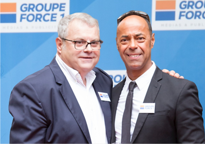 Philippe Devilier, président du Groupe Force One en compagnie de Malik Duroy directeur du développement commercial.