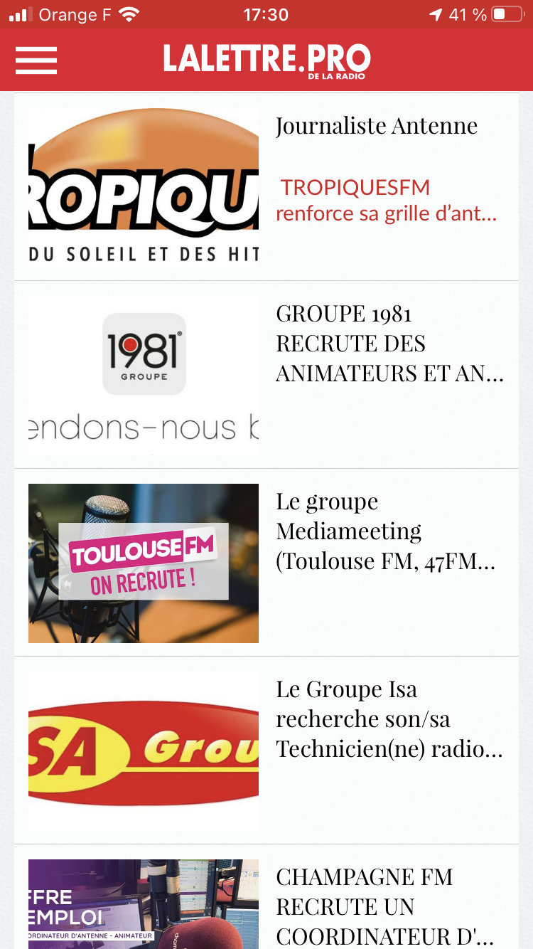 Téléchargez l'application gratuite de La Lettre Pro