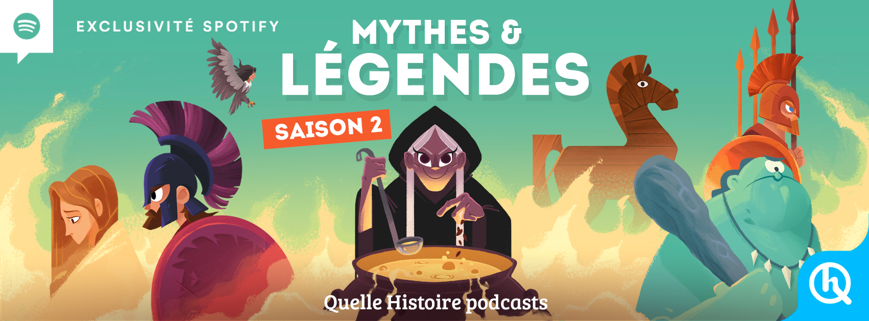La série audio à succès "Mythes & Légendes" diffusée gratuitement sur Spotify