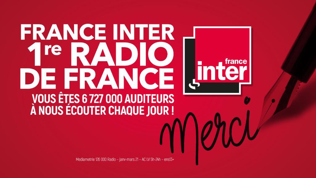 France Inter toujours première radio de France