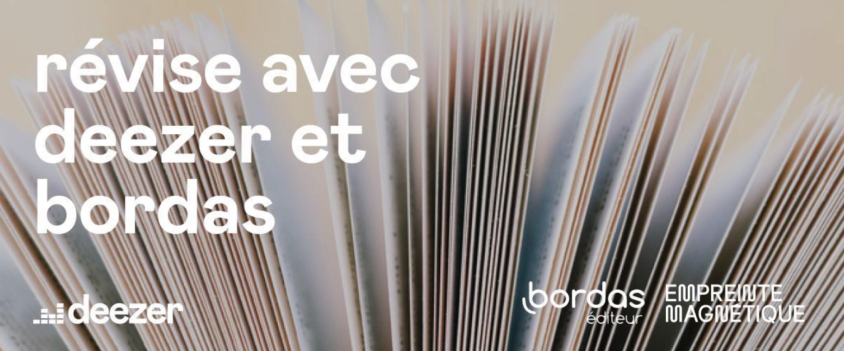 Le bac en poche grâce à Deezer et Bordas