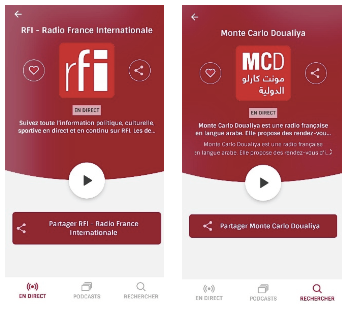 RFI et Monte Carlo Doualiya rejoignent Radioplayer France