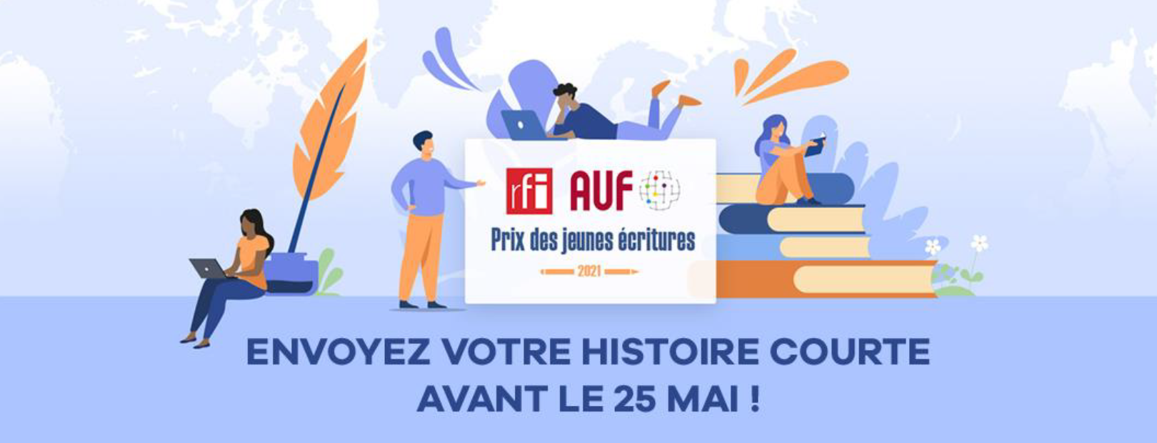 Lancement de l'édition 2021 du Prix RFI – AUF Jeunes écritures