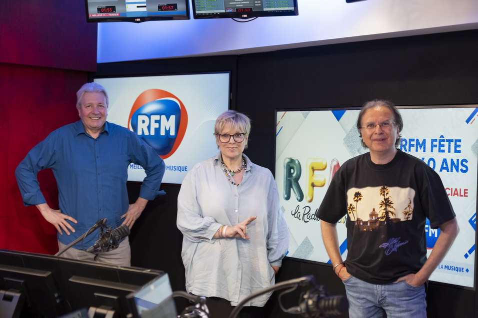 Christian Savigny, Laurence Boccolini et Jean-Michel Canitrot ont fait revivre "La Radio Couleur". © Florian Corcos.