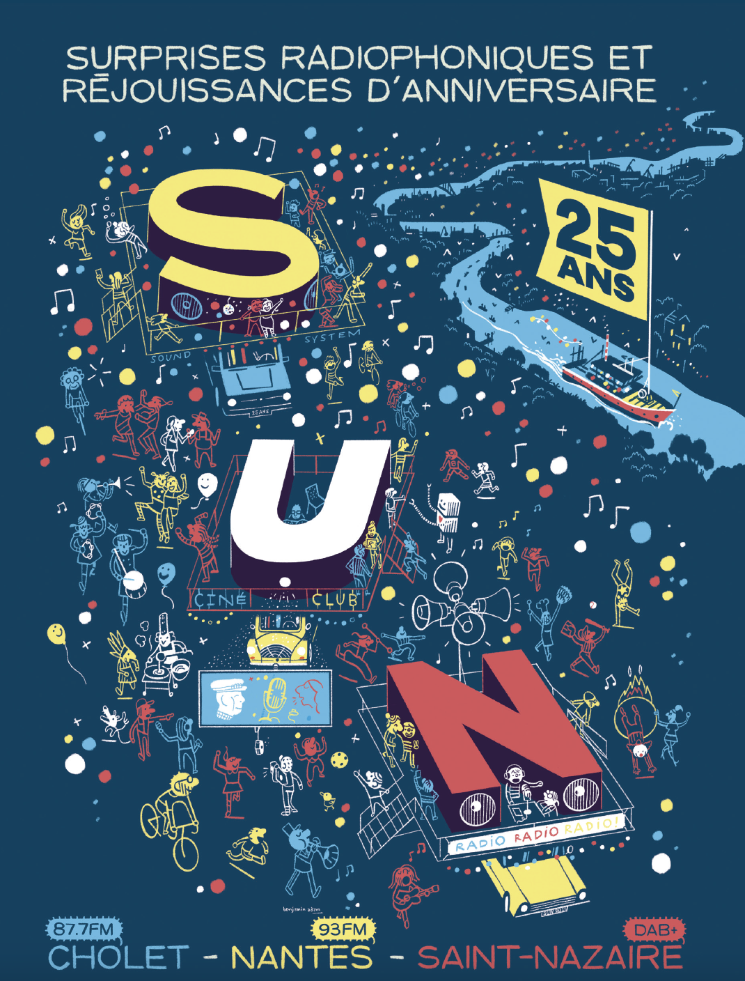 Pour illustrer cette année anniversaire, SUN a fait appel à Benjamin Adam, auteur nantais de bande dessinée.