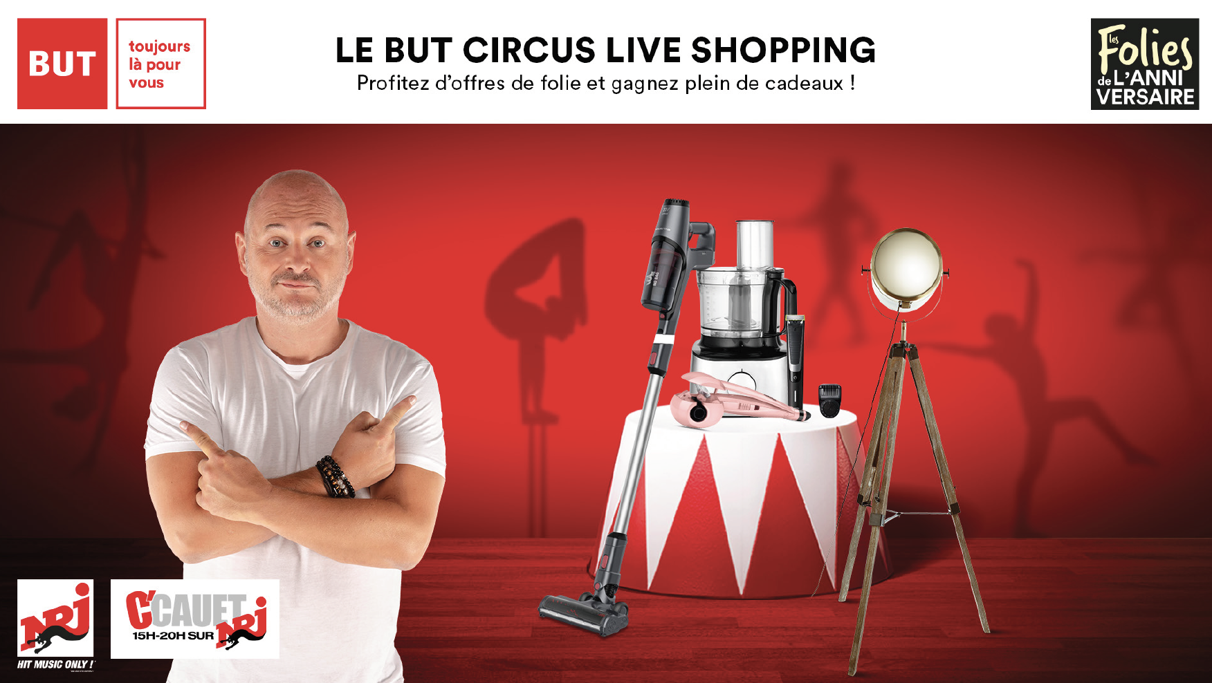 Le "But Circus Live Shopping" sur NRJ avec Cauet