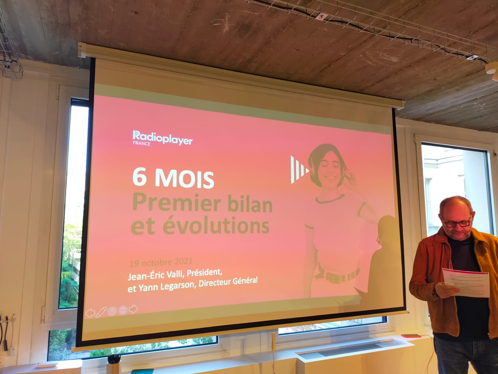 Jean-Éric Valli, président de Radioplayer France, a fait le bilan de l'application © Lucie Gay-Bégis