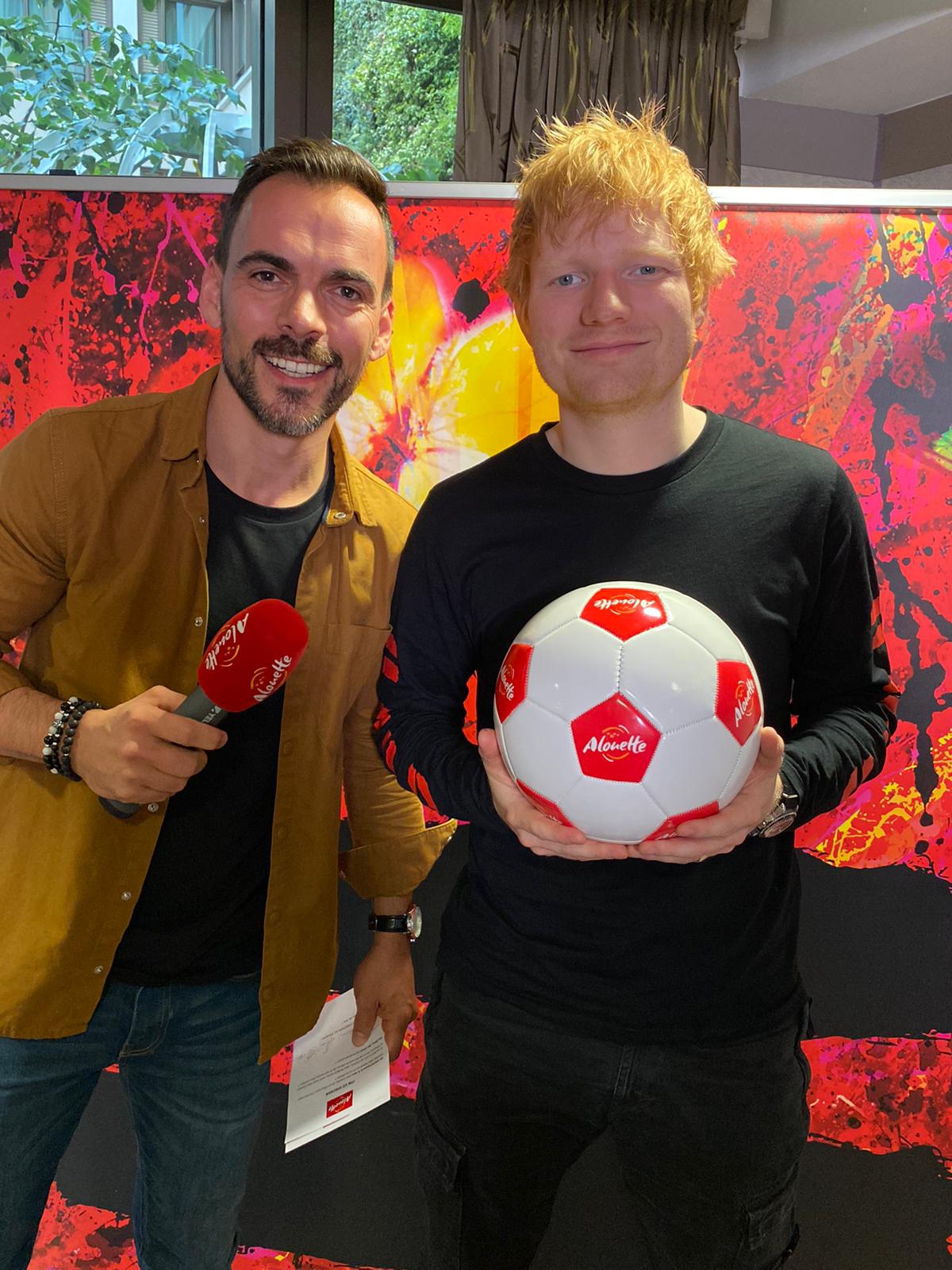 Niko, animateur à Alouette, a rencontré le chanteur Ed Sheeran