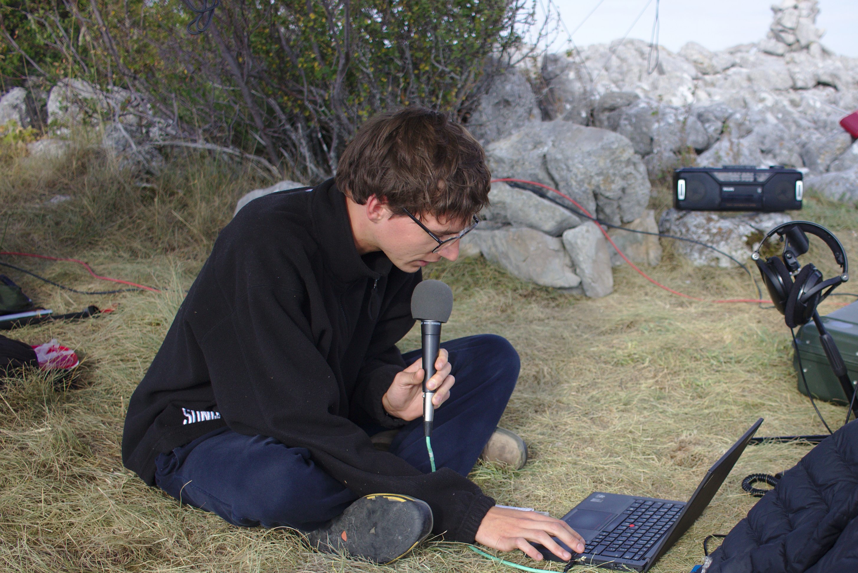 Avant d'intégrer le réseau IASTAR, Étienne Démoulin a fait ses armes sur Radio U (Campus Brest). © Martin Kirchgessner.
