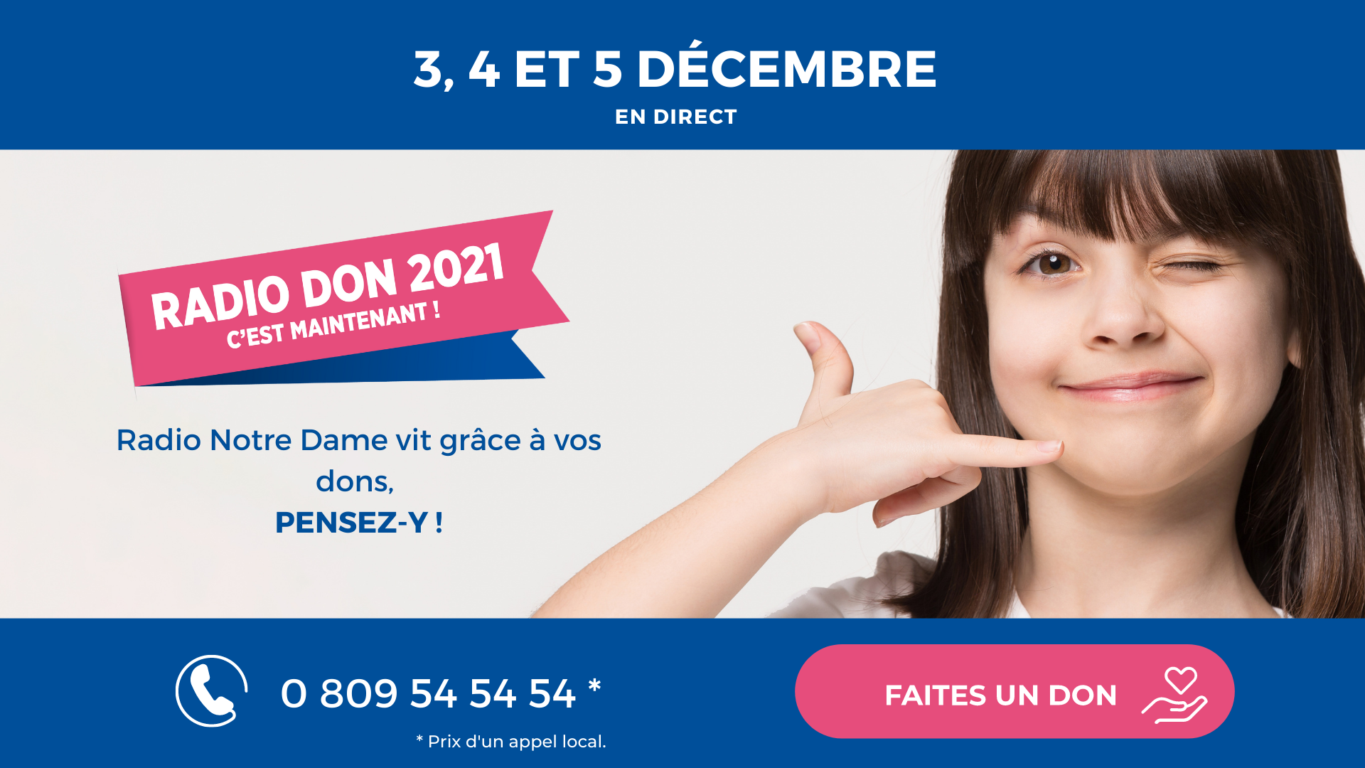 Radio Notre Dame organise son Radio Don Radio Notre Dame organise son Radio Don