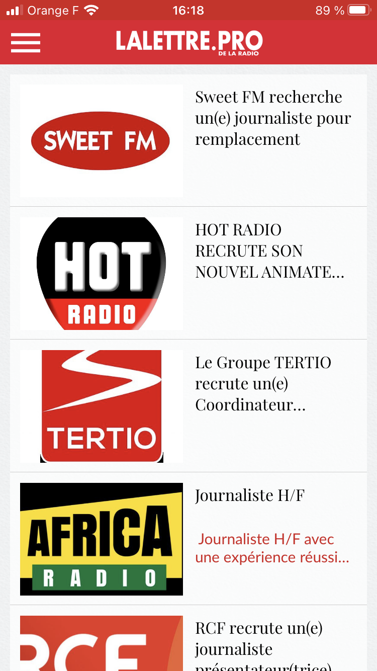 Téléchargez l'application gratuite de La Lettre Pro
