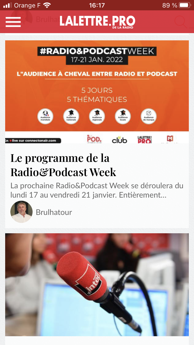 Téléchargez l'application gratuite de La Lettre Pro