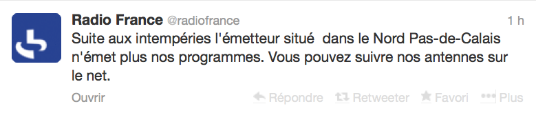 Tempête Dirk : les émetteurs souffrent