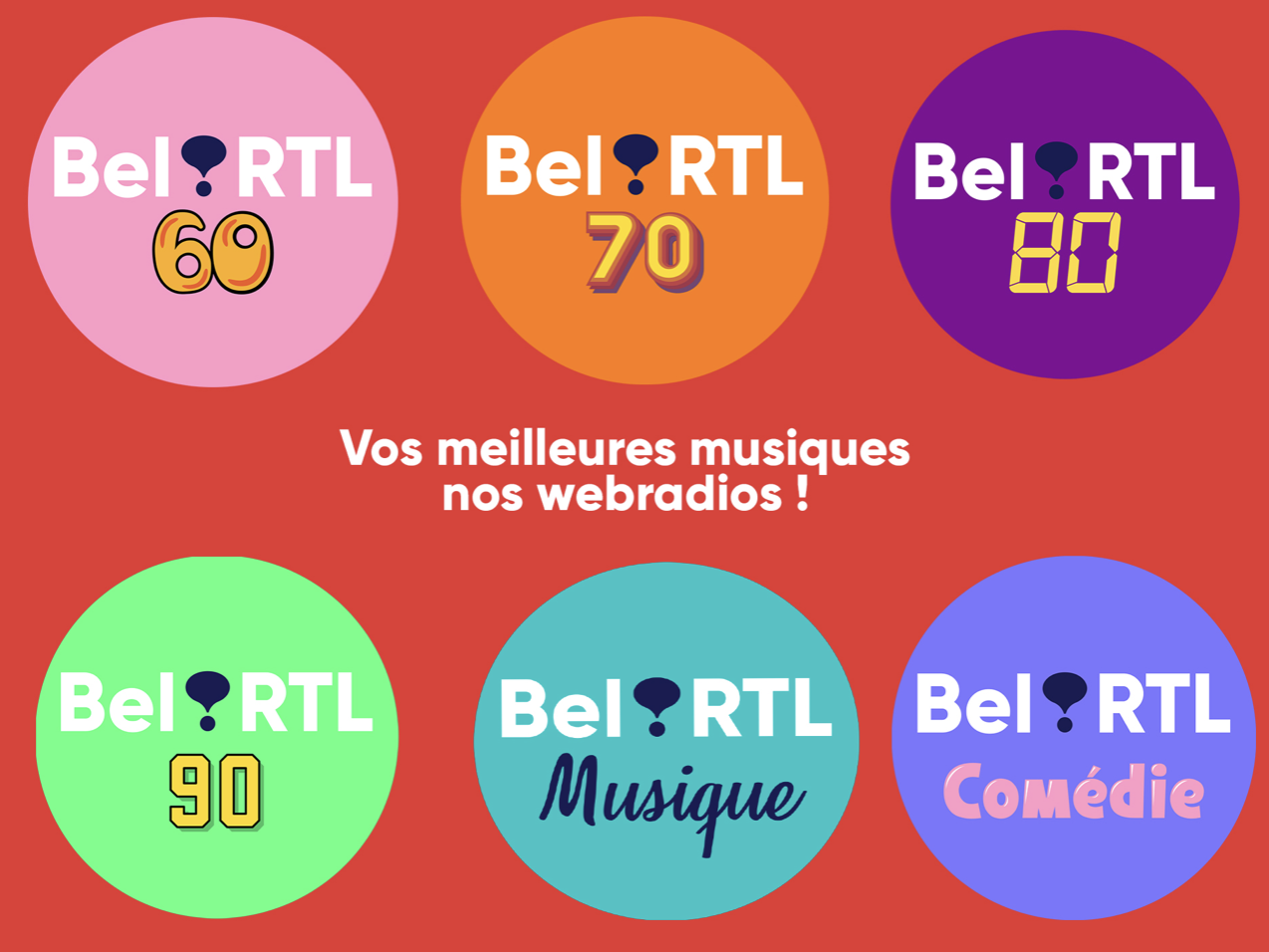 Six nouvelles webradios motorisées par Bel RTL