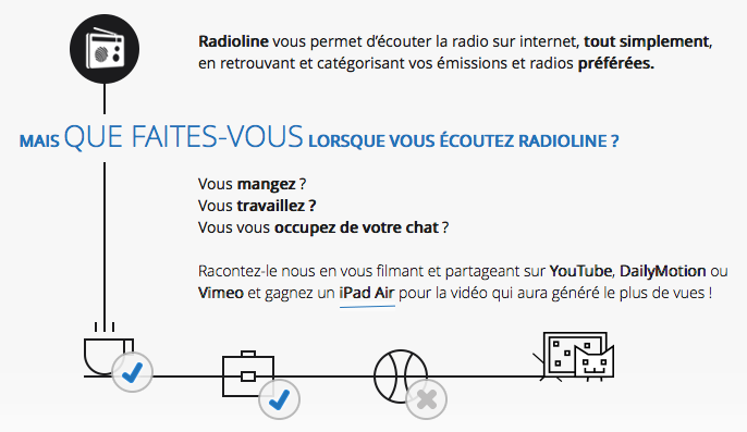 Que faites-vous en écoutant Radioline ?