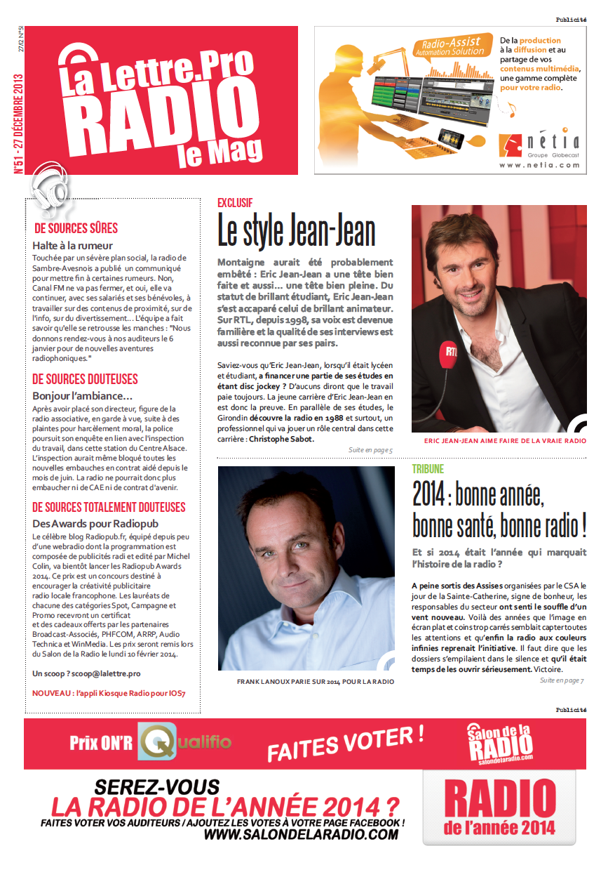 La Lettre Pro de la Radio : découvrez le n° 51