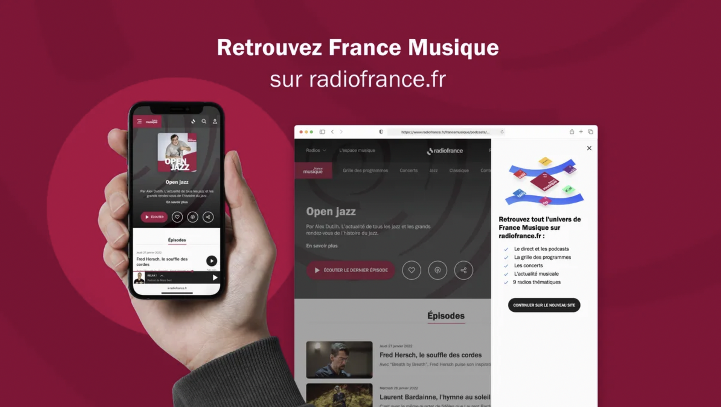Un nouveau site web pour France Musique