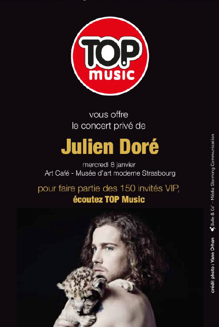 Julien Doré en show case avec Top Music