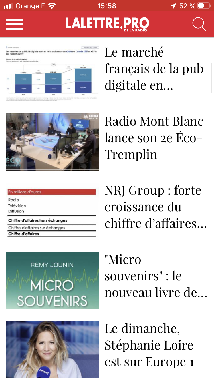 Téléchargez l'application gratuite de La Lettre Pro