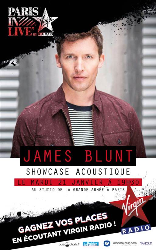 Virgin Radio : James Blunt au "Paris In Live"