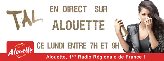 Tal dans les studios d'Alouette