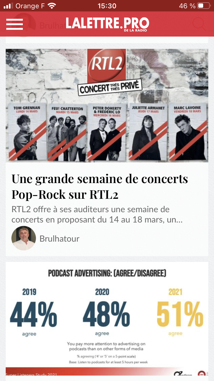 Téléchargez l'application gratuite de La Lettre Pro 