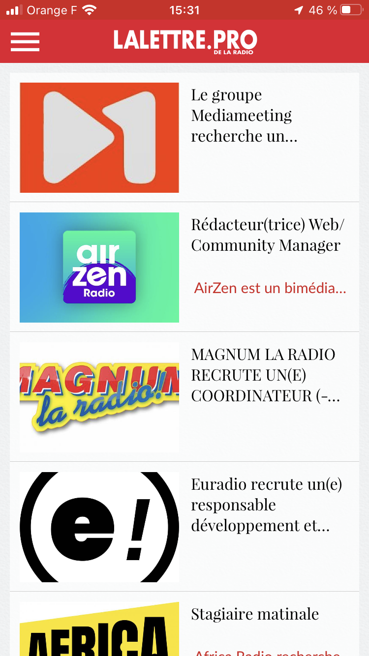 Téléchargez l'application gratuite de La Lettre Pro 