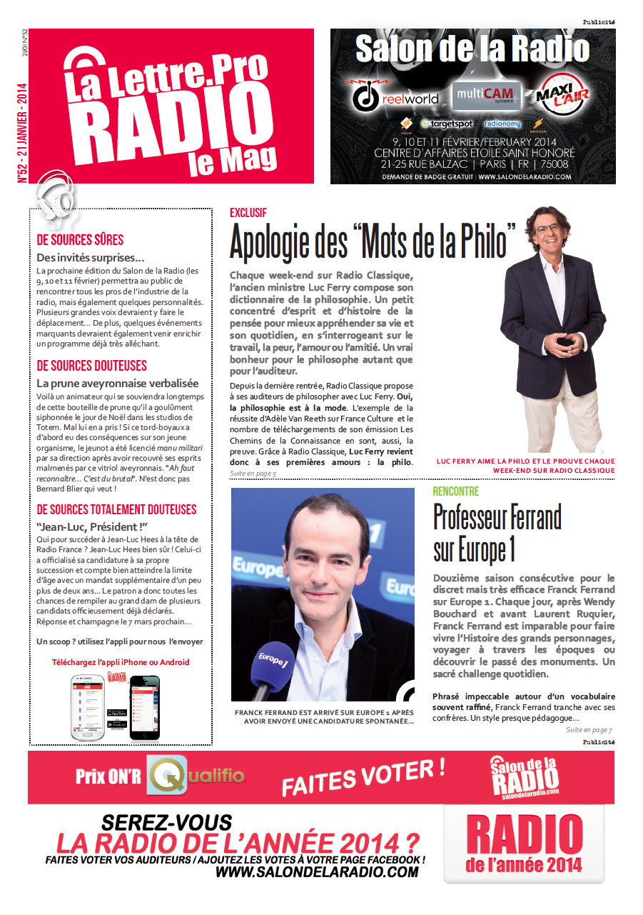 La Lettre Pro de la Radio : découvrez le n° 52