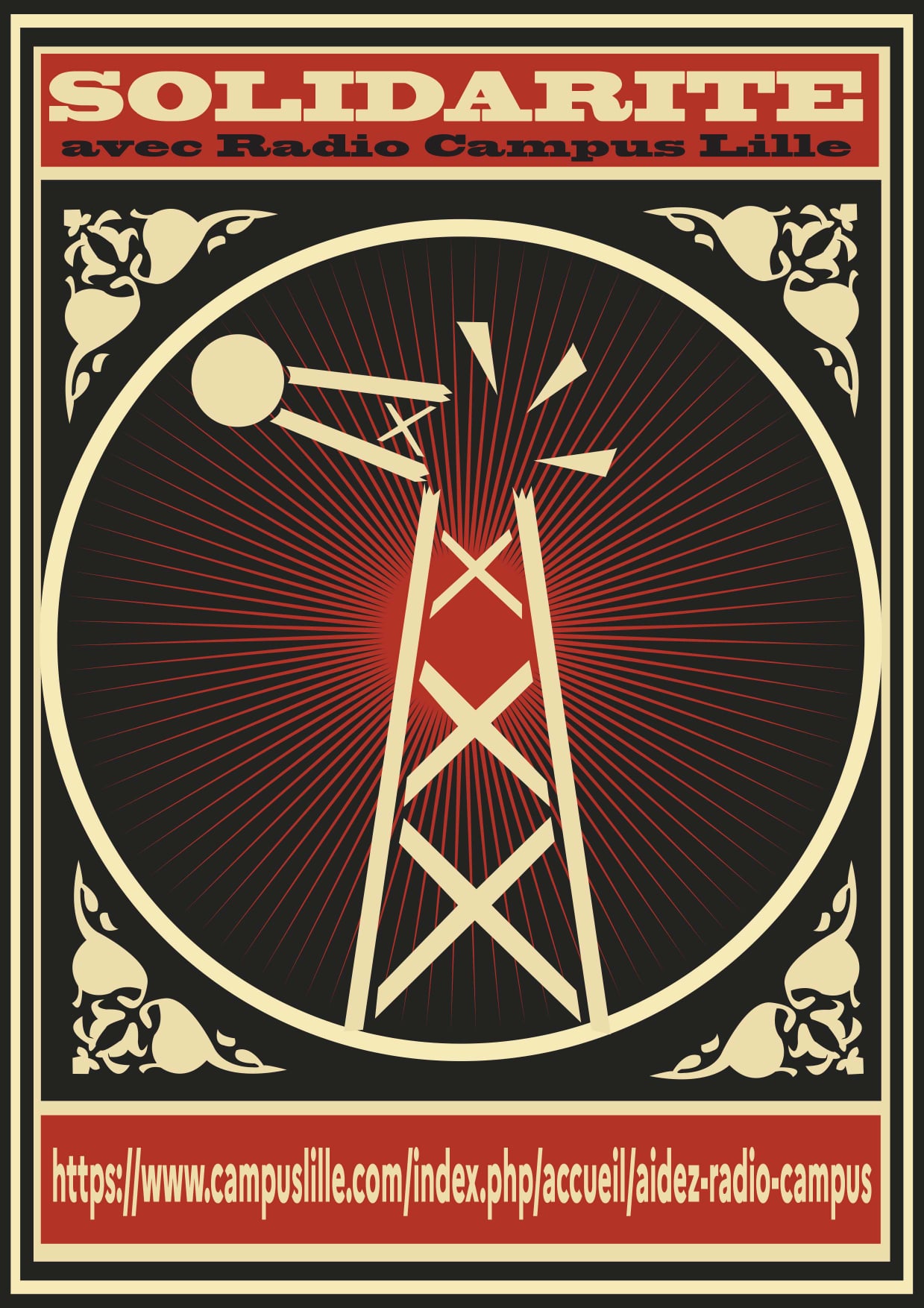 La tempête Eunice casse le pylône de Radio Campus Lille 