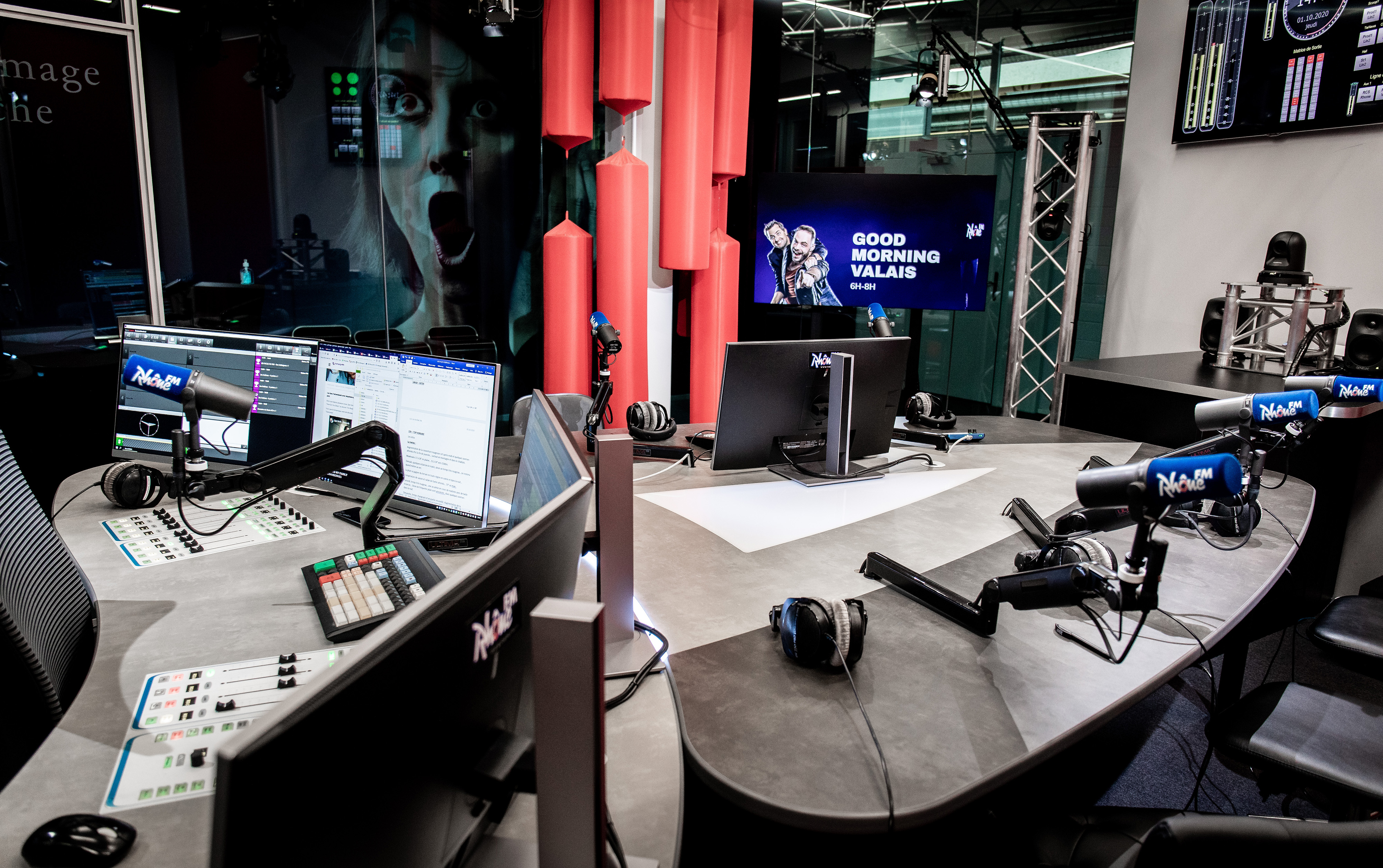 Les studios de Rhône FM ont été inaugurés en 2013.