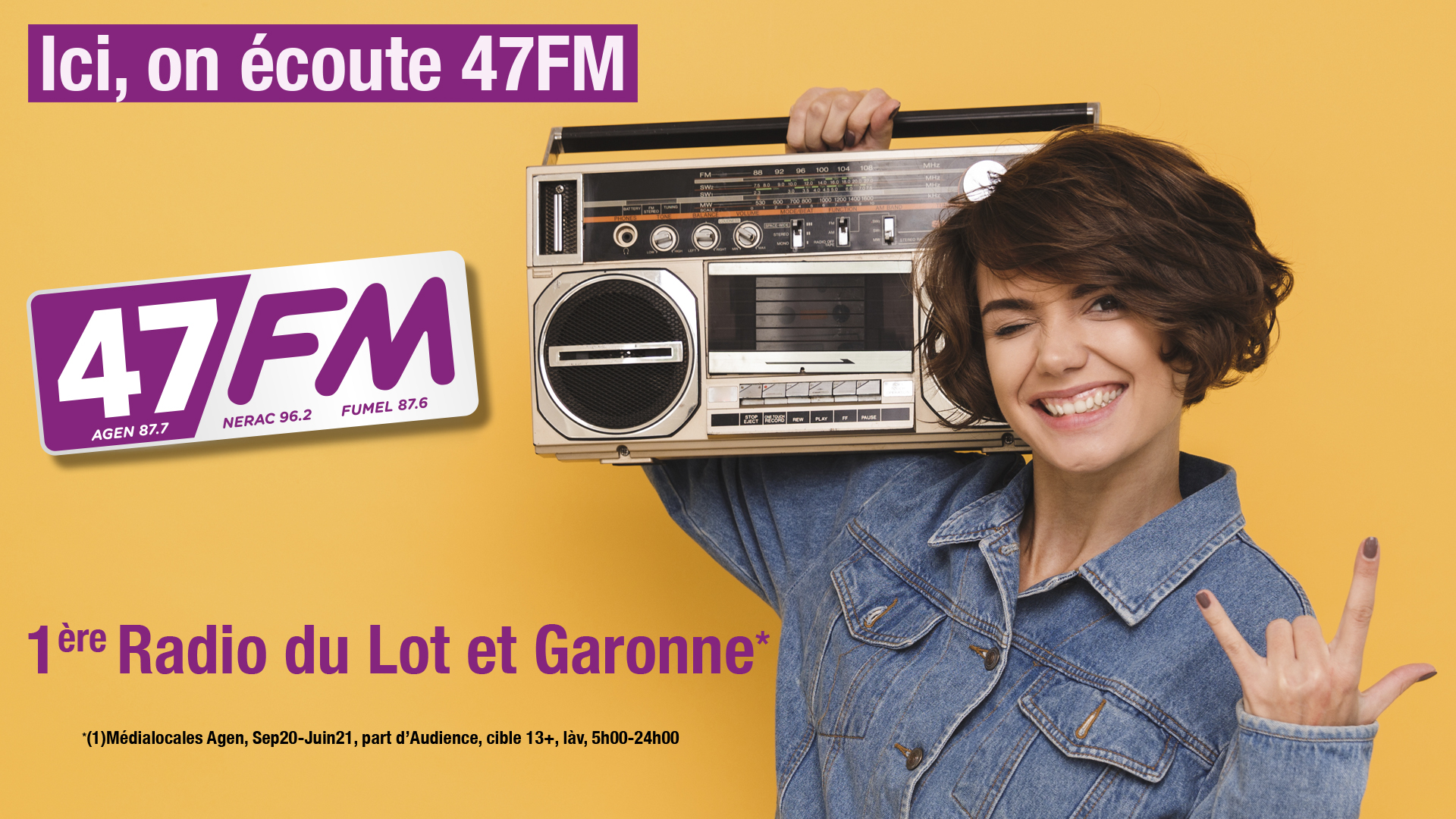 47FM s'affiche et s'installe en ville 