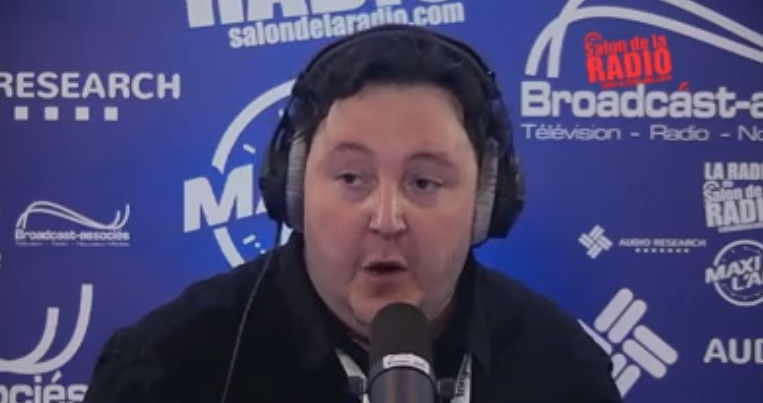 Michael Pachen, il y a quelques semaines, aux commandes de La Radio du Salon de la Radio