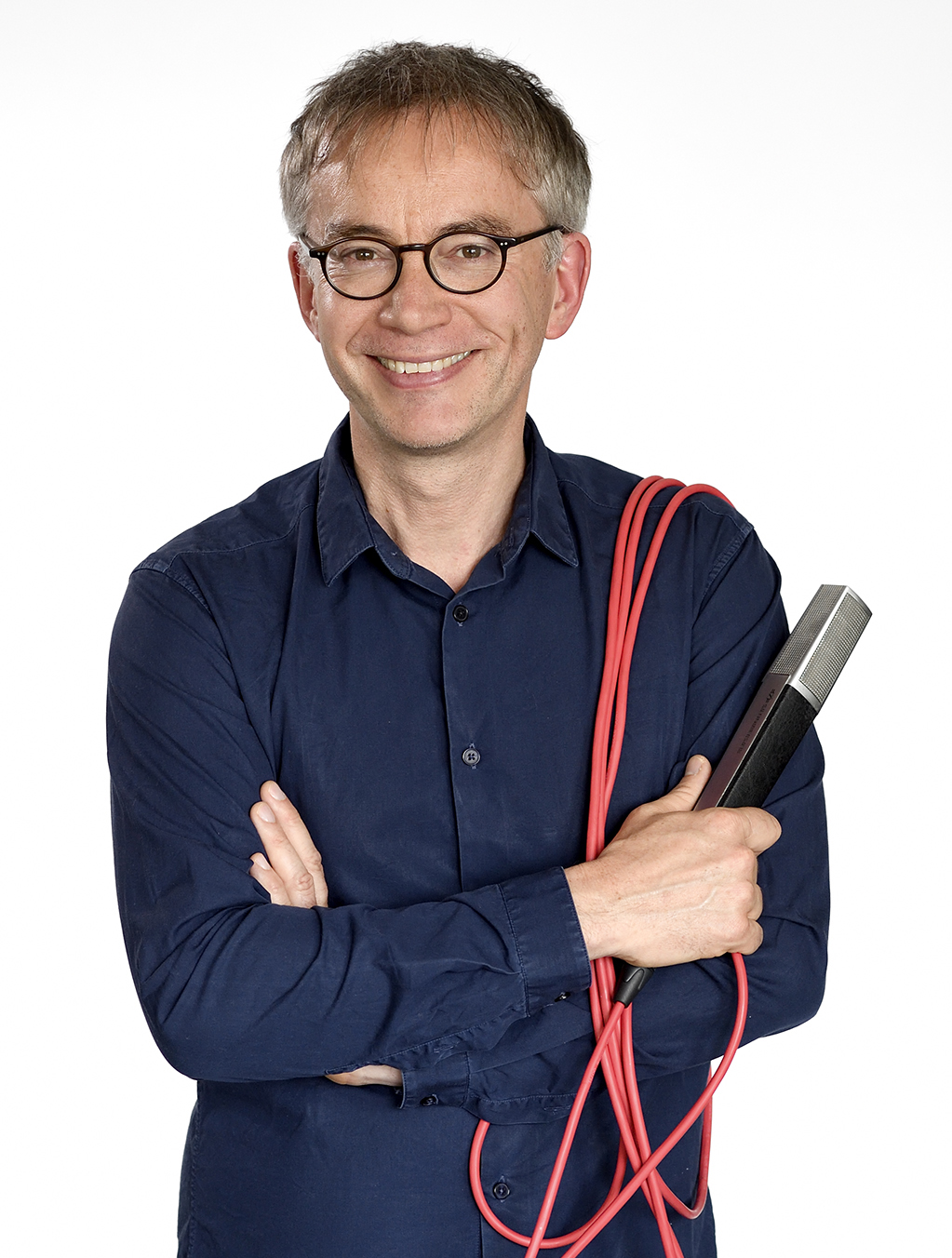 Jérémie Rousseau présente "La Tribune des critiques de disques" sur France Musique © Christophe Abramowitz - Radio France