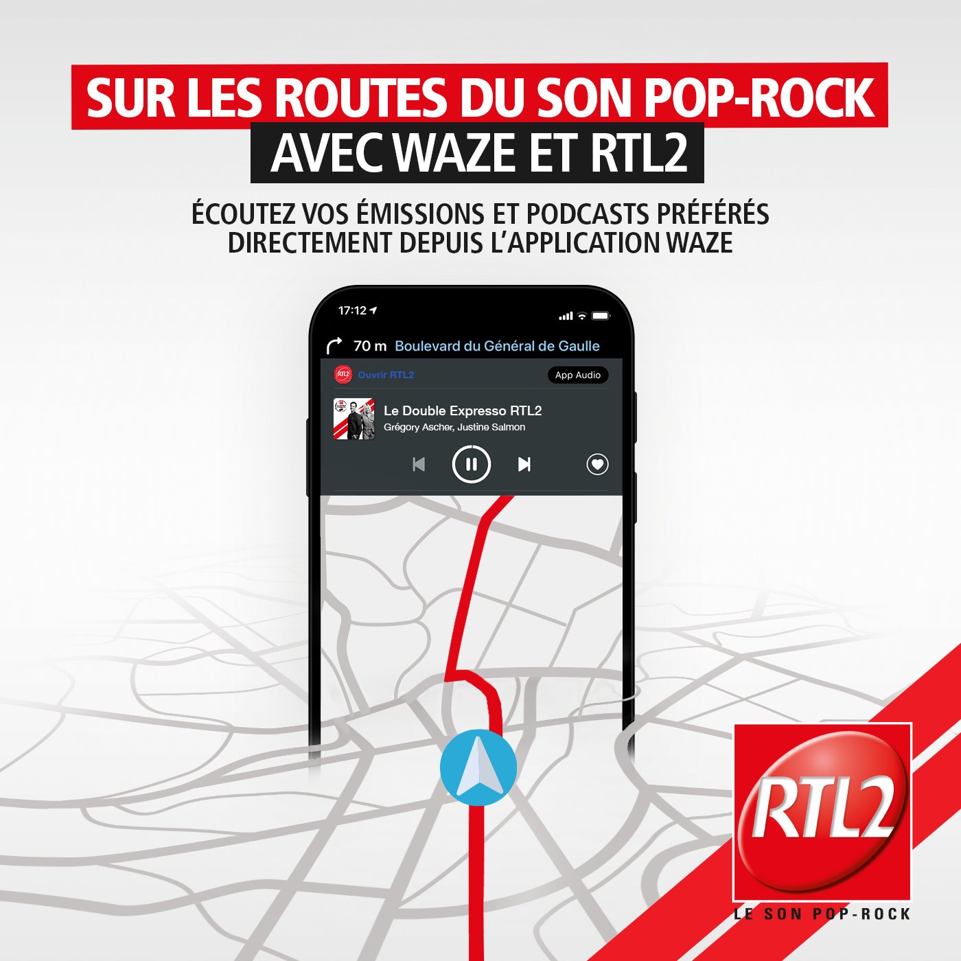 RTL, RTL2 et Fun Radio accessibles sur Waze