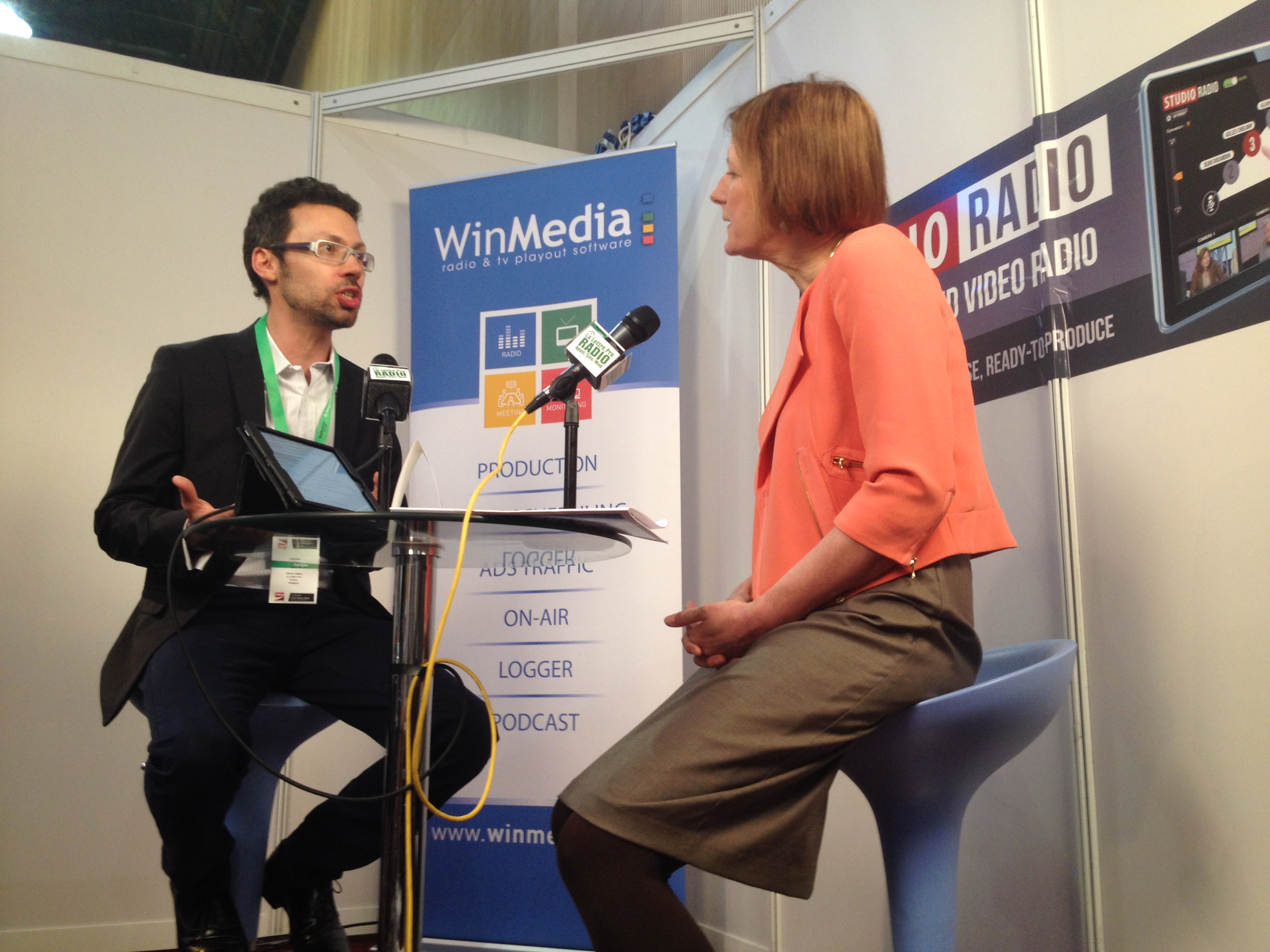 Olivier Oddou avec Helen Boaden, directrice radio de la BBC