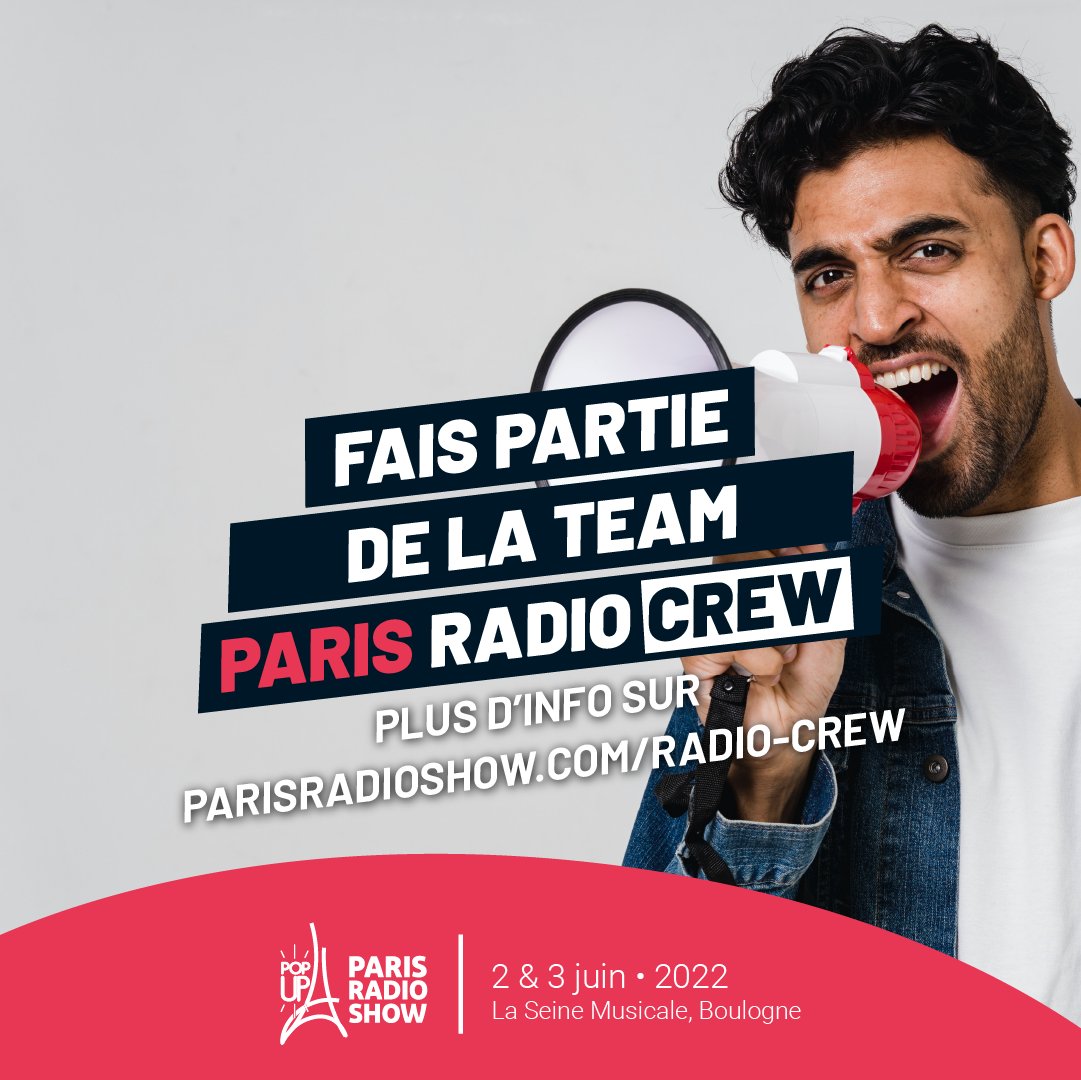 Intégrez l'équipe du RadioCrew au Paris Radio Show